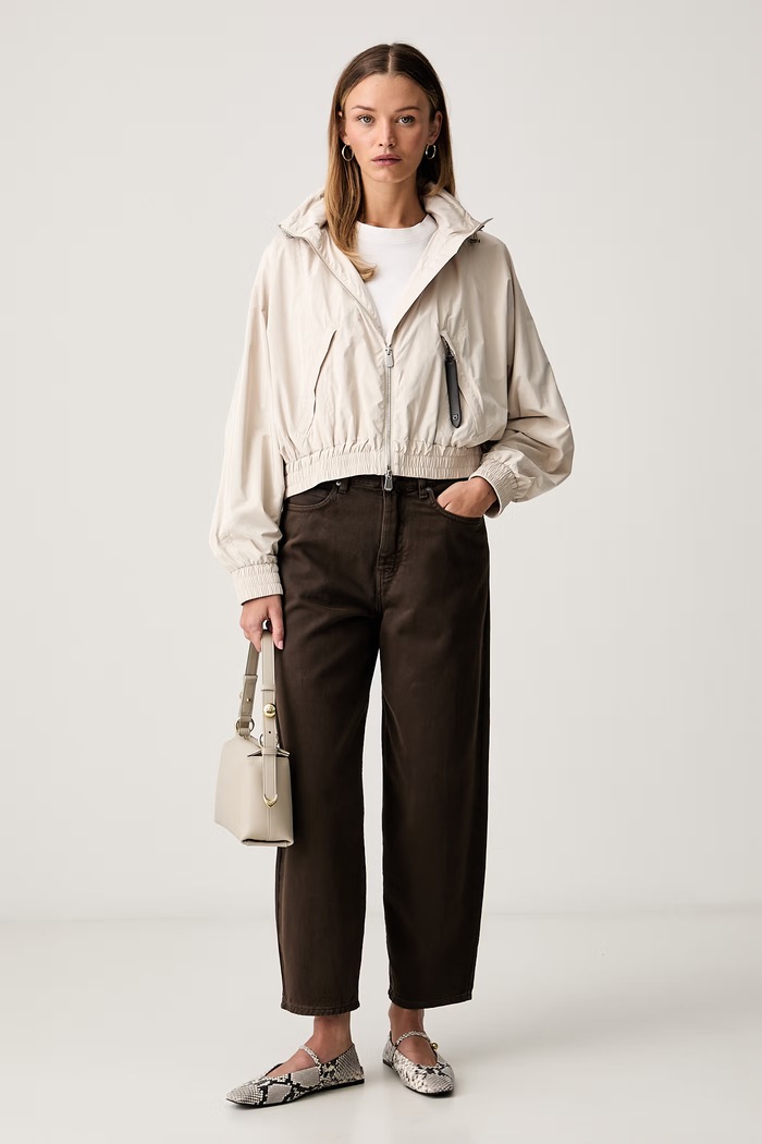 Pinko jeansy relaxed fit damskie 103857.A3KU brązowy AW26