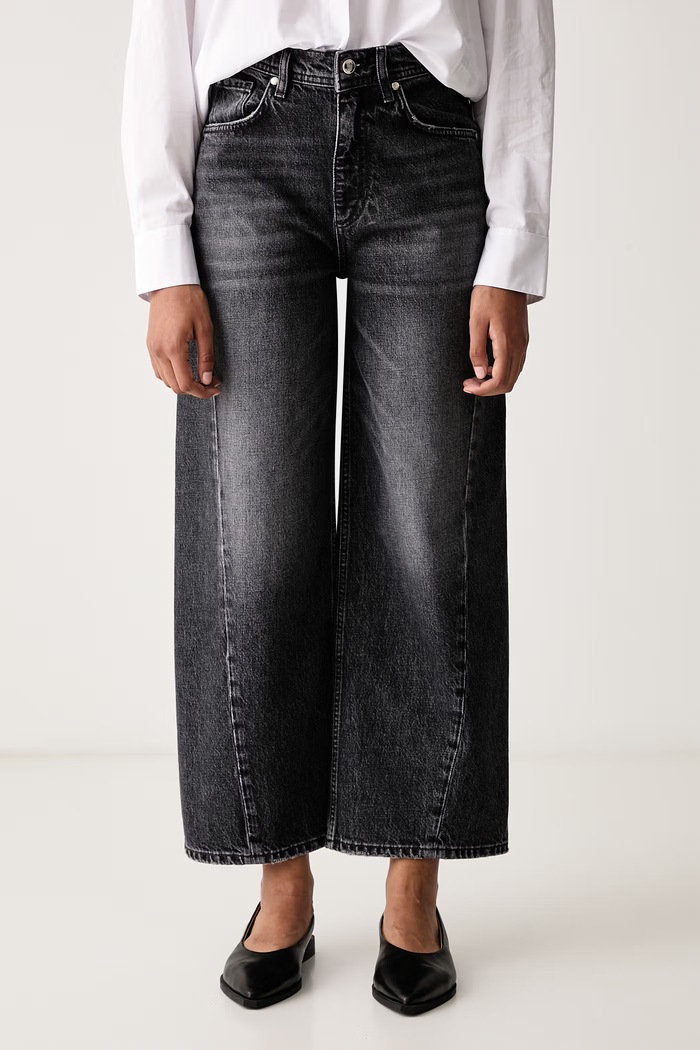 Joop! Jeansy wide leg damskie szary 30105312