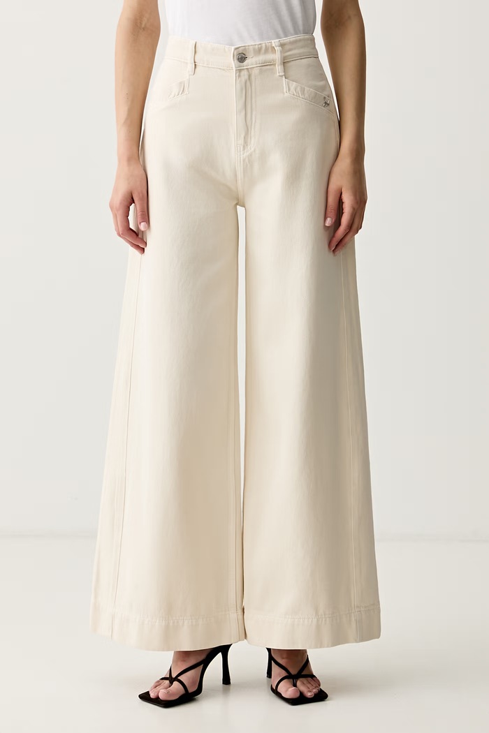 Joop! wide leg džíny dámské béžová 30104408