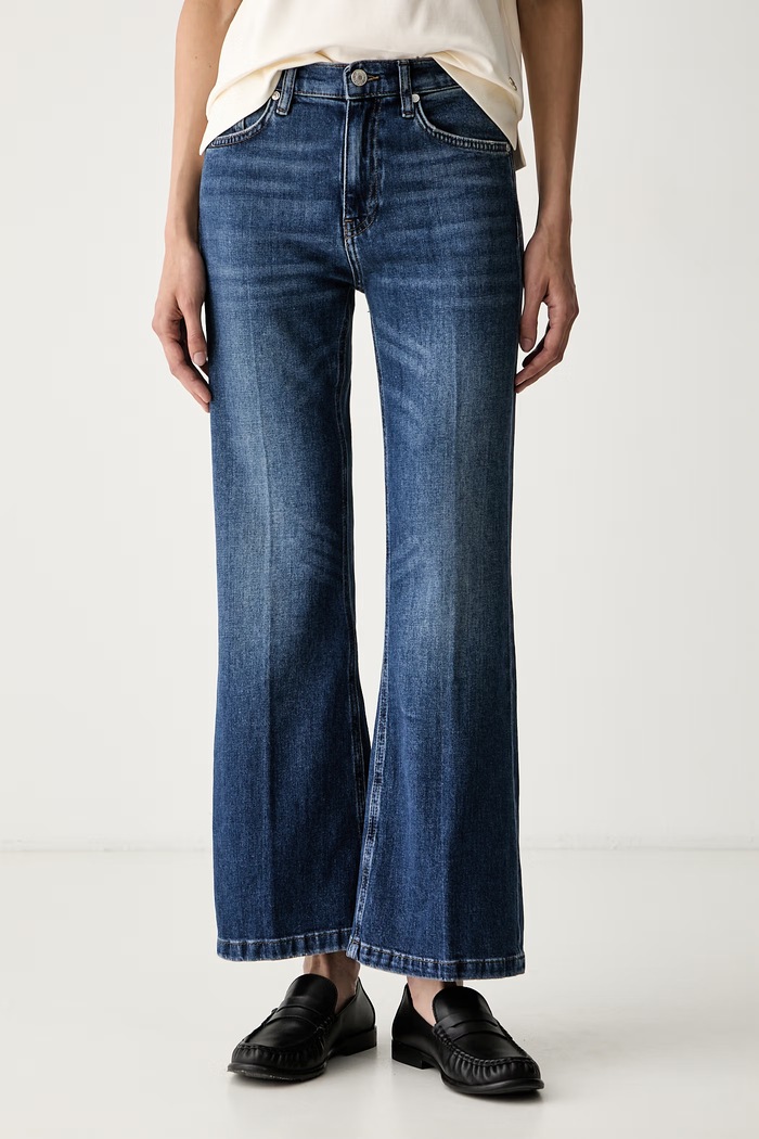 Joop! jeansy bootcut damskie granatowy 30104373
