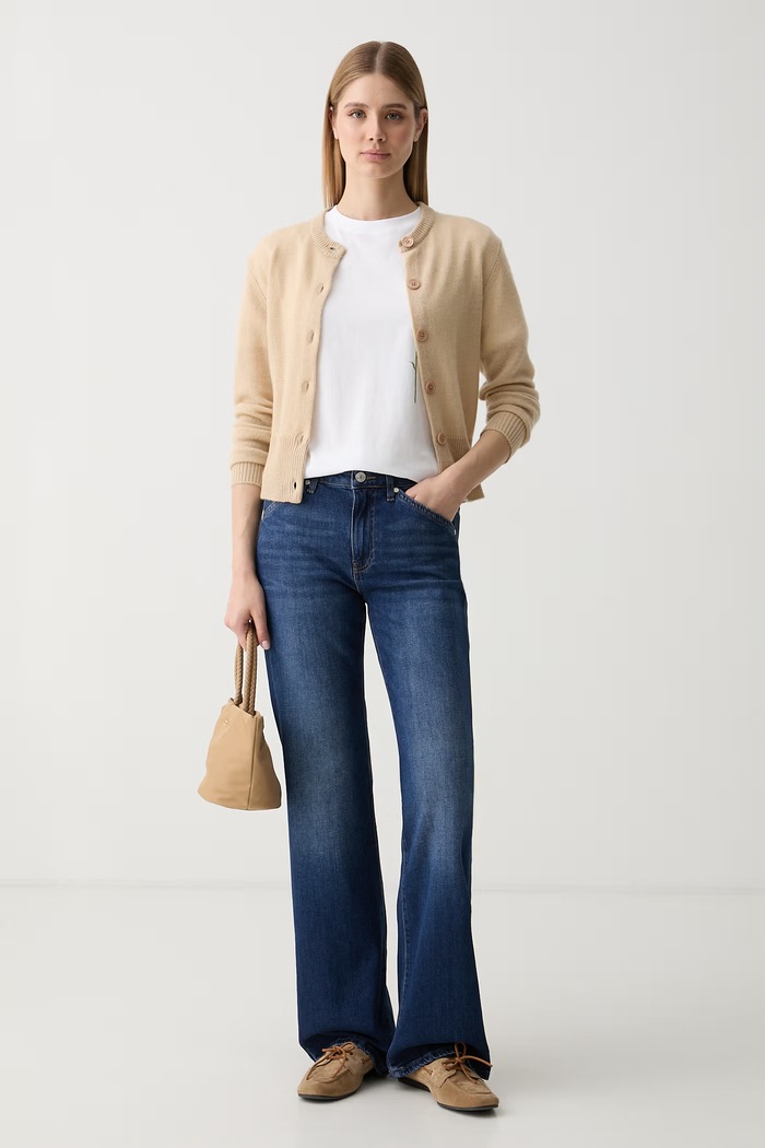 Joop! Τζιν wide leg Γυναικεία 30104372 σκούρο μπλε AW26
