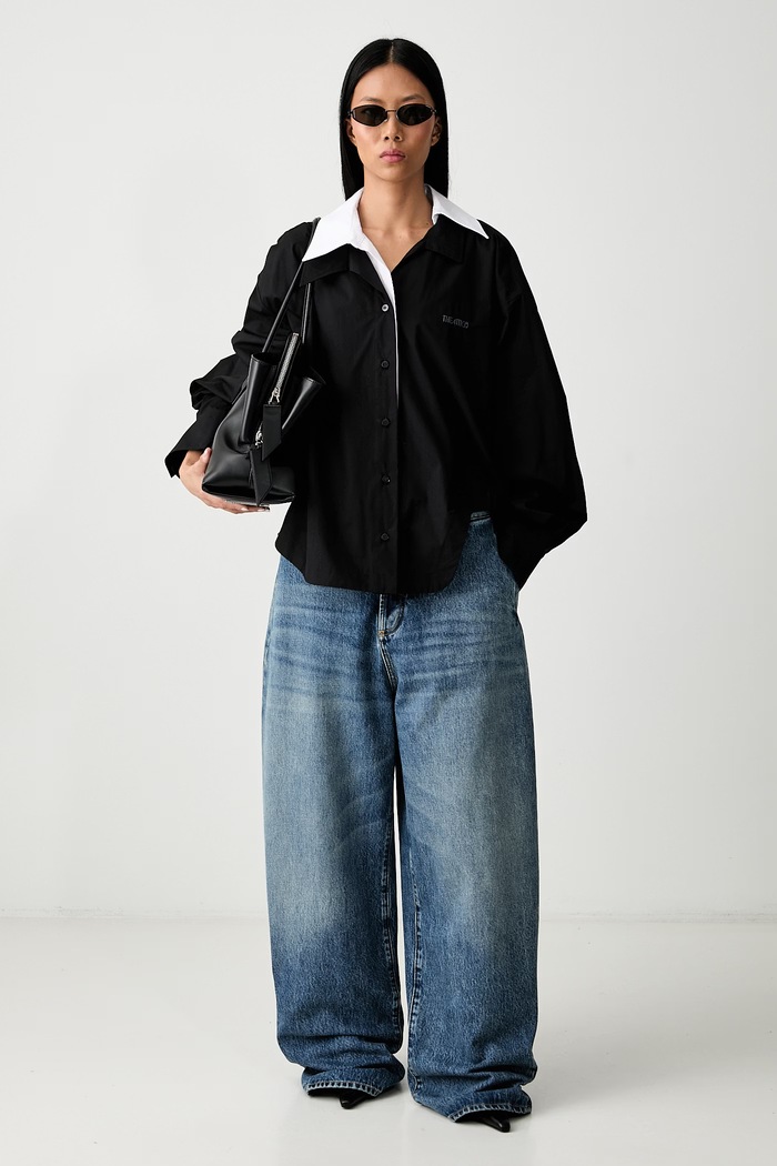 The Attico Τζιν relaxed fit γυναικεία 261WCP00322DDD122AA μπλε AW26