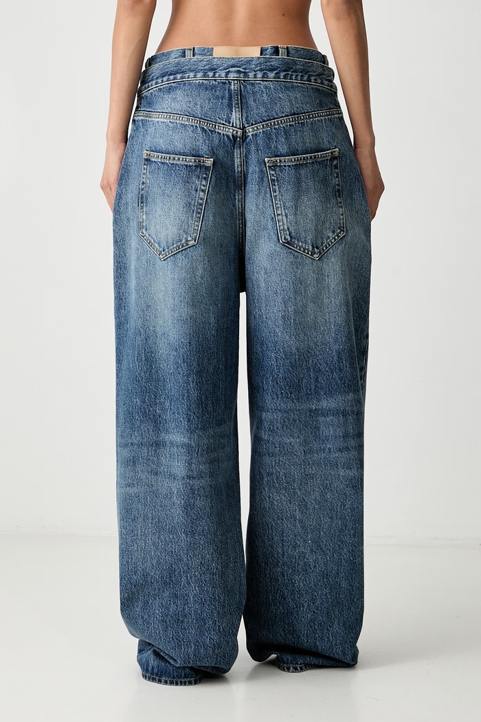 Ρούχα The Attico Τζιν relaxed fit γυναικεία 261WCP00322DDD122AA μπλε