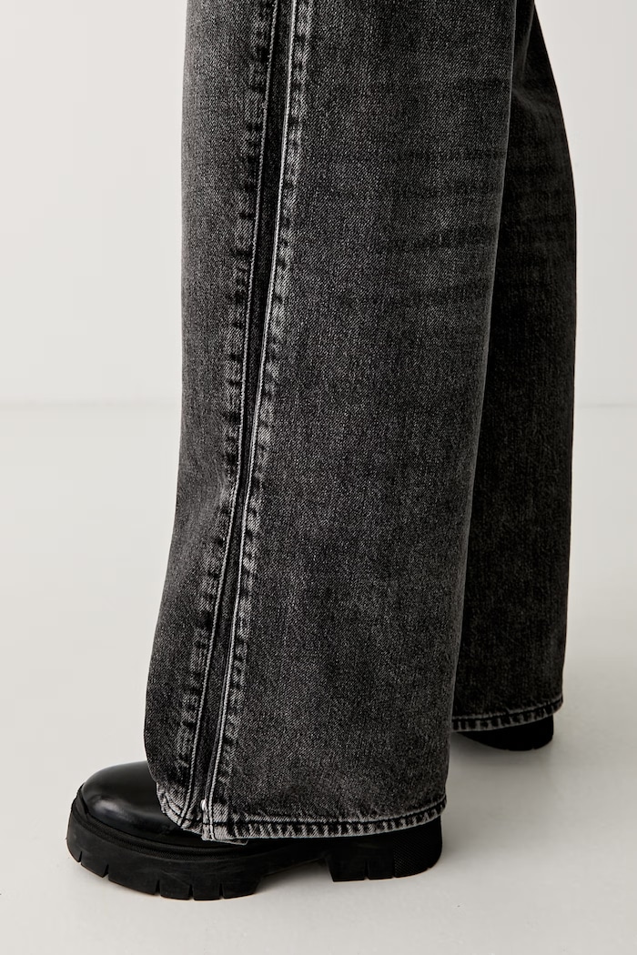 Karl Lagerfeld Jeans wide leg Γυναικεία B3W10070 γκρί