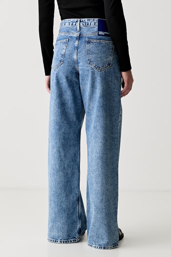 Ρούχα Karl Lagerfeld Jeans relaxed fit Γυναικεία B3W10068 μπλε