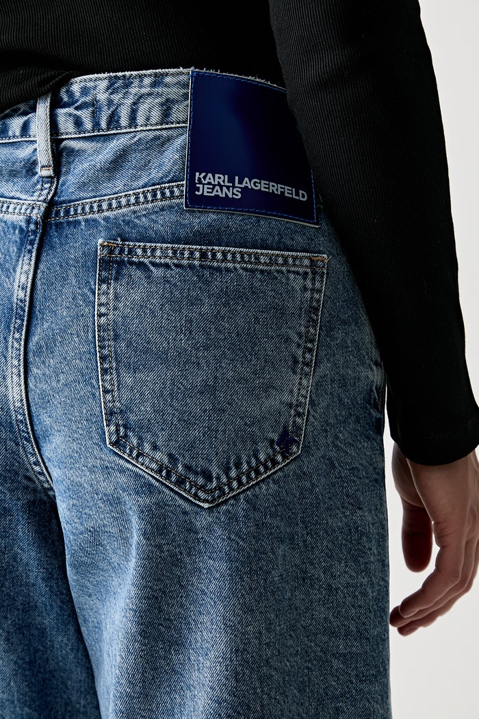 Karl Lagerfeld Jeans relaxed fit traperice za žene plava B3W10068