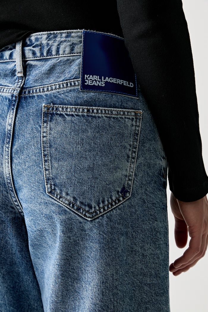 Karl Lagerfeld Jeans relaxed fit Γυναικεία μπλε B3W10068