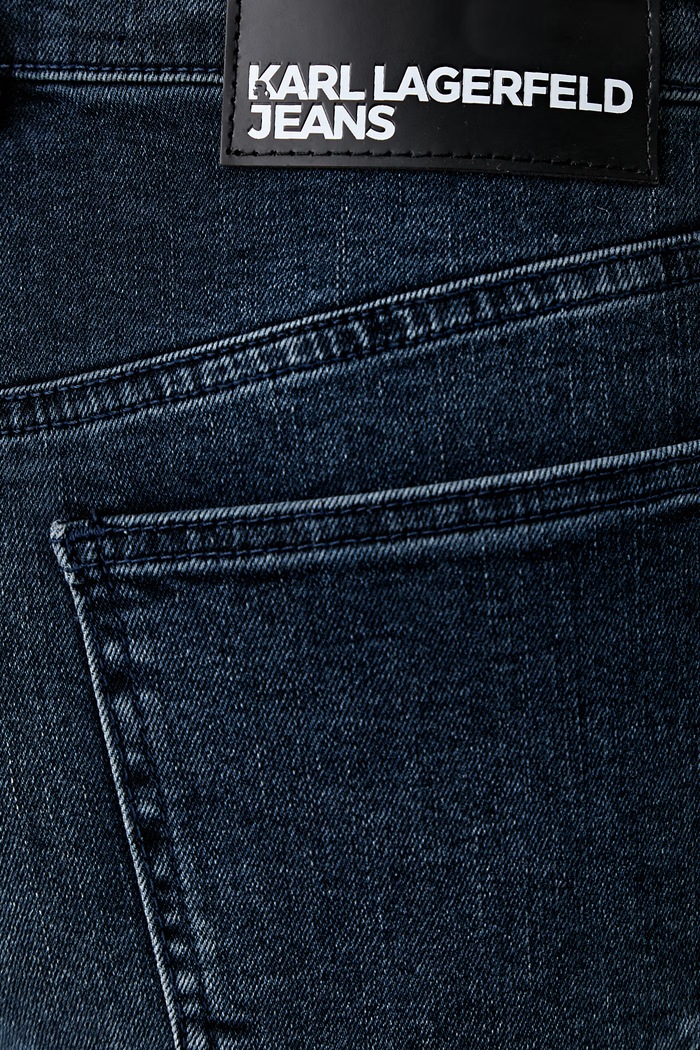 Karl Lagerfeld Jeans jeansy straight damskie granatowy B3W10042
