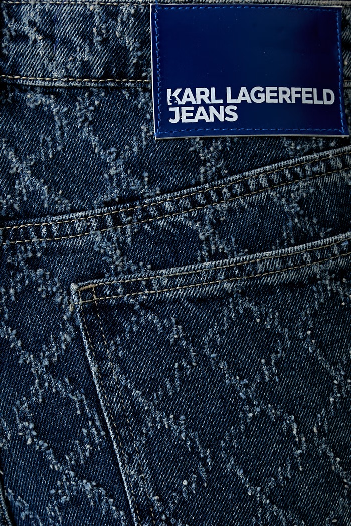 Karl Lagerfeld Jeans rovné džíny dámské modrá B3W10038
