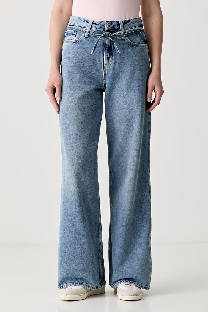Karl Lagerfeld Jeans jeansy relaxed fit damskie niebieski B3W10035