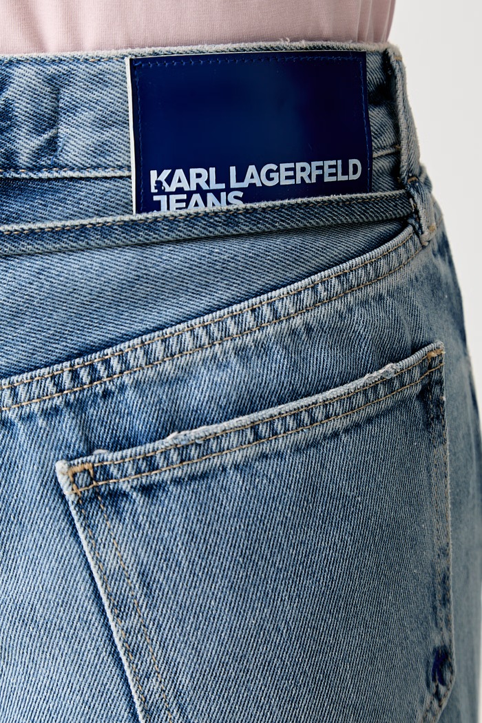 Karl Lagerfeld Jeans jeansy relaxed fit damskie niebieski B3W10035
