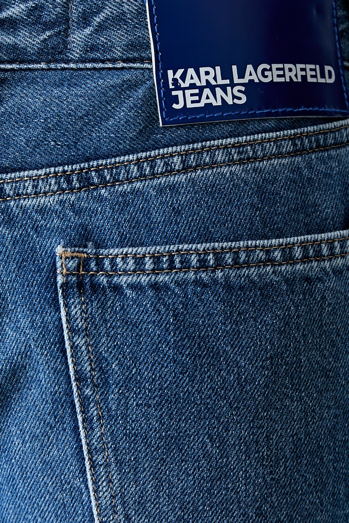 Karl Lagerfeld Jeans jeansy barrel damskie B3W10028 niebieski