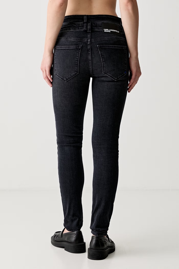 Odzież Karl Lagerfeld Jeans jeansy skinny damskie B3W10011 czarny