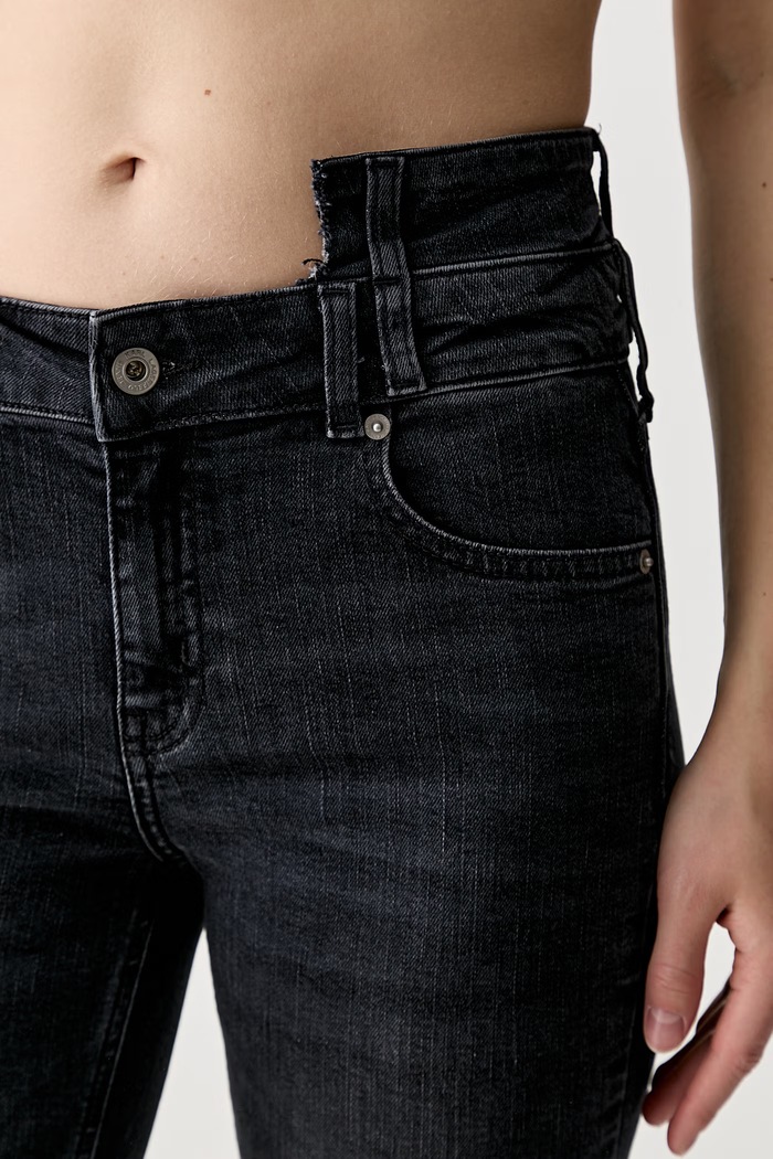 Karl Lagerfeld Jeans jeansy skinny damskie czarny B3W10011