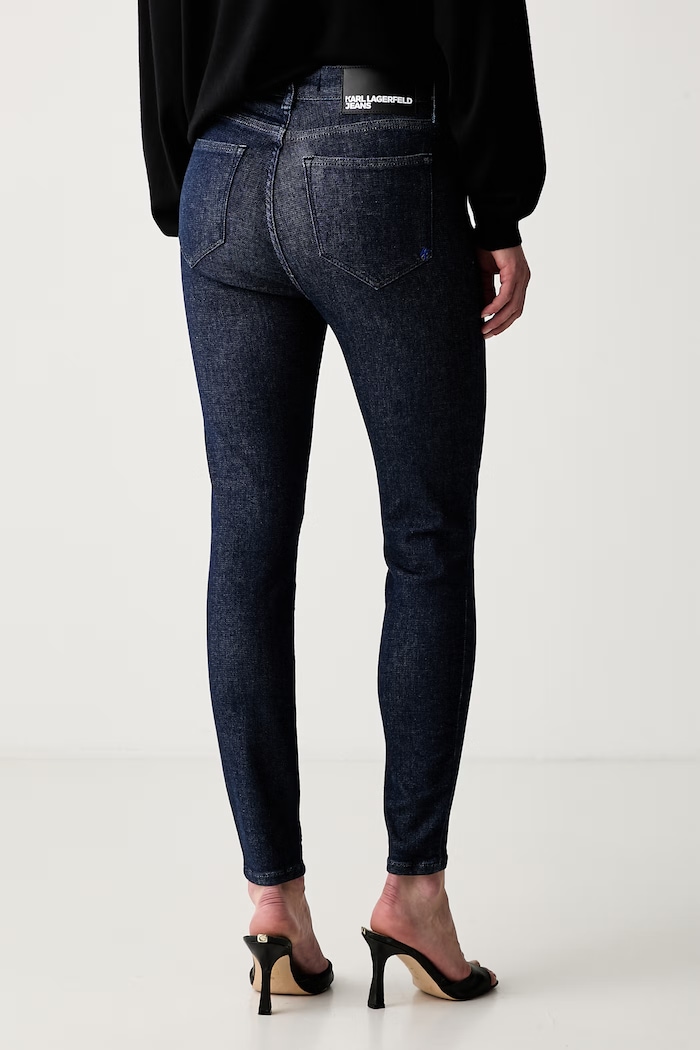 Odjeća Karl Lagerfeld Jeans skinny traperice za žene B3W10010 mornarsko plava