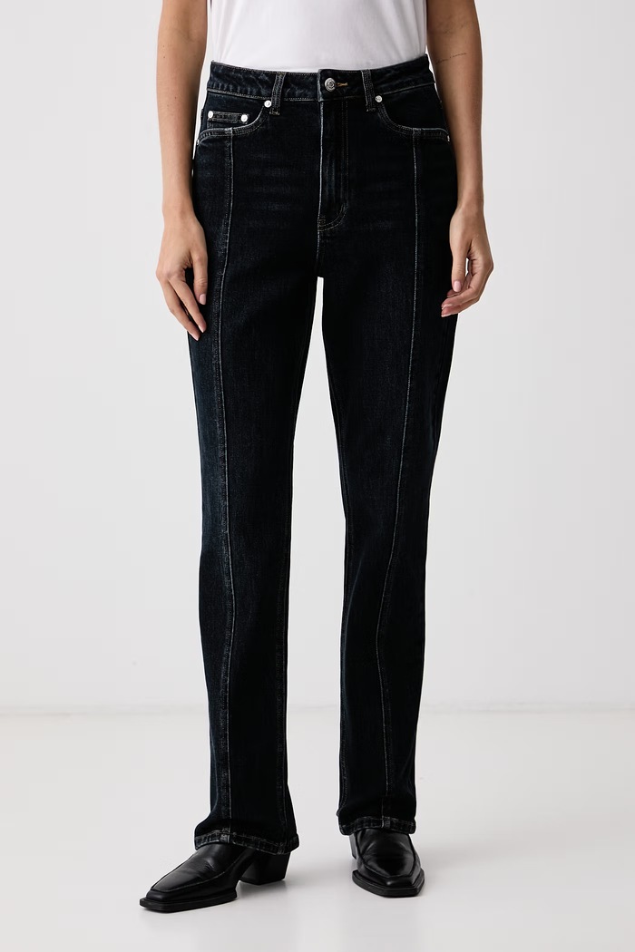 Gestuz Jeansy slim fit damskie GZrosaly granatowy 10911536