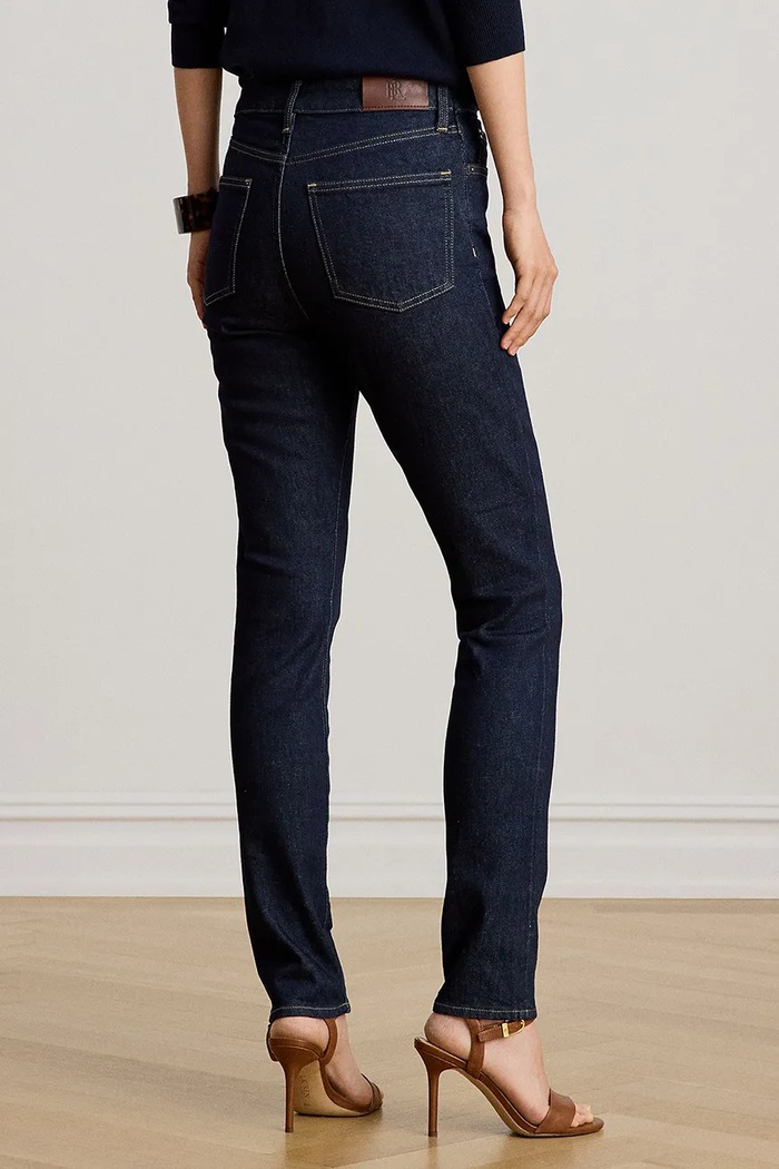 Lauren Ralph Lauren jeansy skinny damskie 200B20828 granatowy AW26