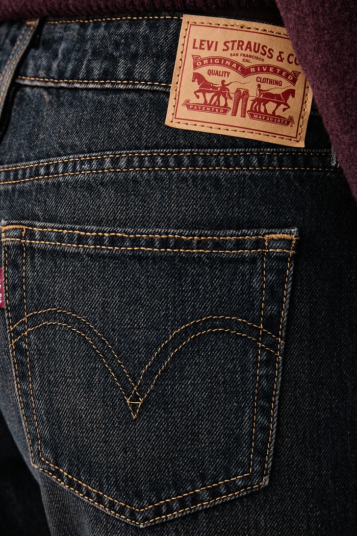 Rifle rovné dámske SUPERLOW STRAIGHT Levi's 0081X tmavomodrá