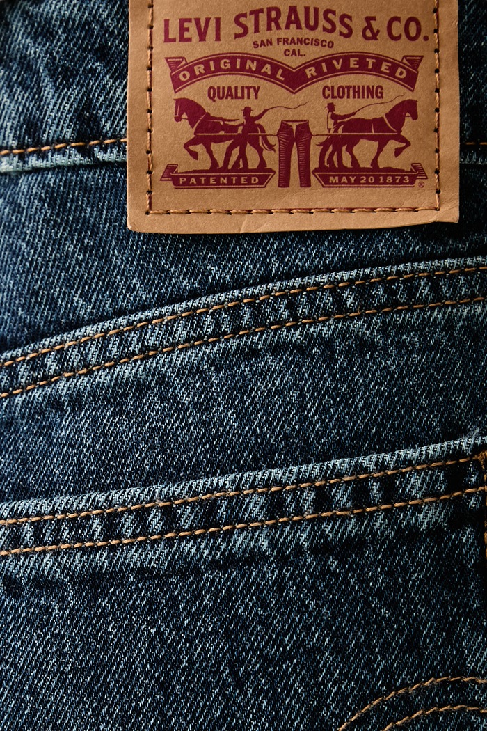 Rifle rovné dámske SUPERLOW STRAIGHT Levi's 0081X tmavomodrá