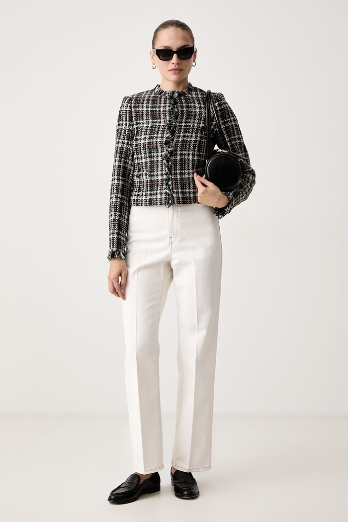 Twinset Джинсы straight для женщин 262TT2510 бежевый AW26