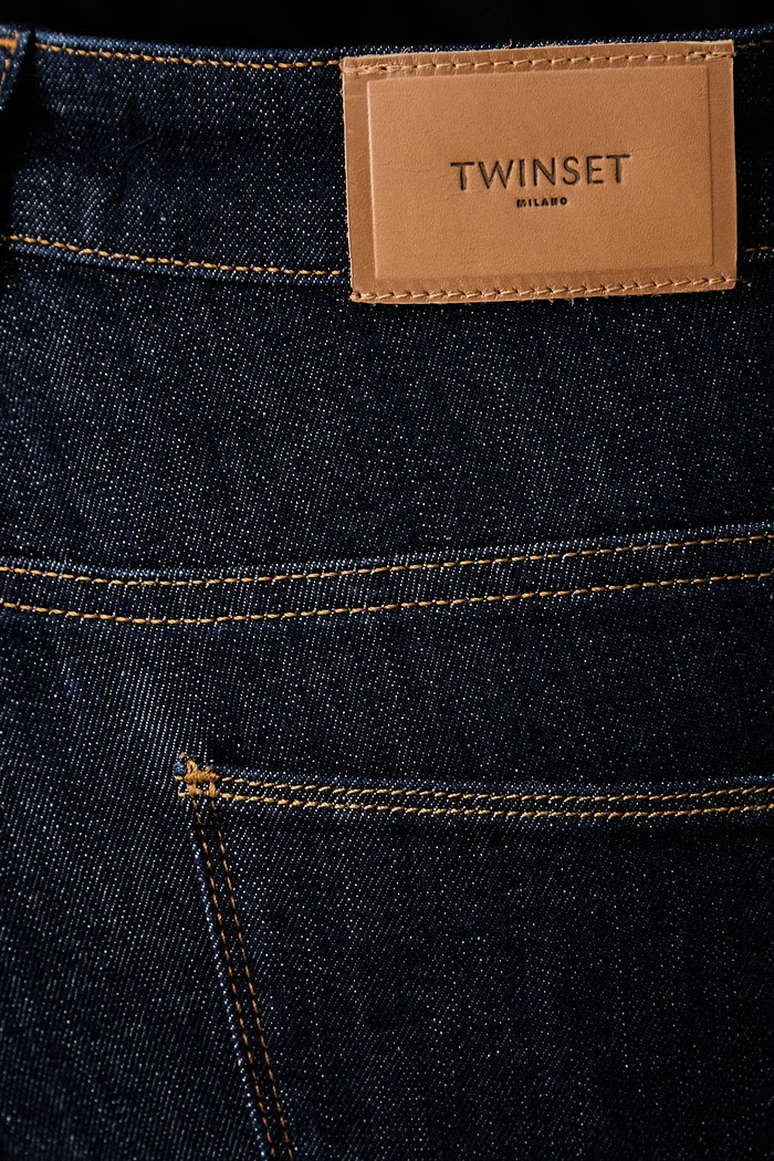 Twinset дънки flare дамски тъмносин 262TP2900
