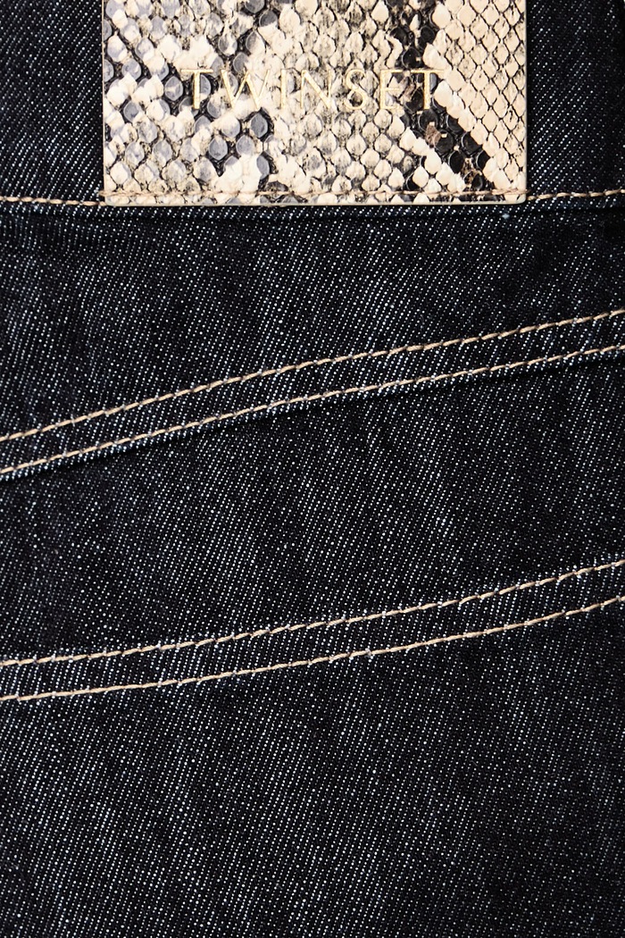 Bootcut traperice za žene Twinset 262LI2JBB mornarsko plava