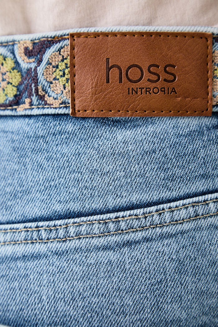Jeansy wide leg damskie Hoss Intropia niebieski 8024260
