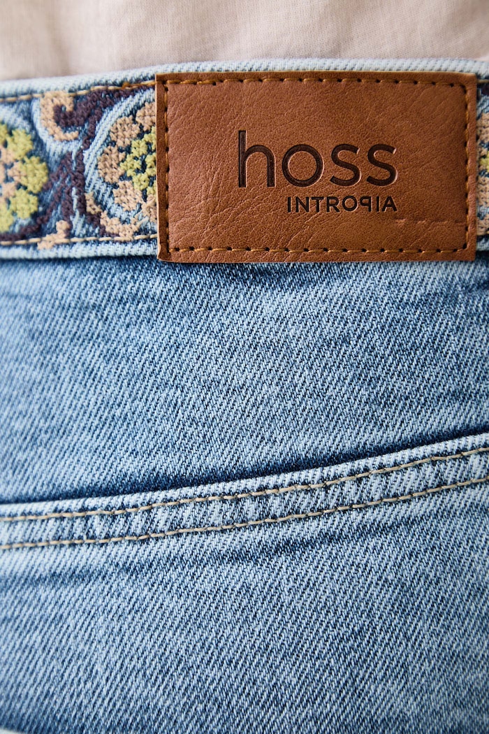 Jeansy wide leg damskie Hoss Intropia niebieski 8024260