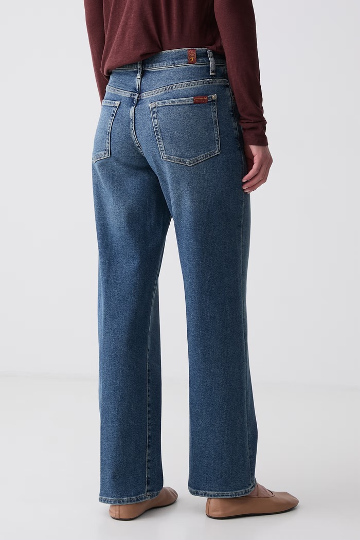 Odzież 7 FOR ALL MANKIND jeansy straight damskie 7U4N0120 niebieski
