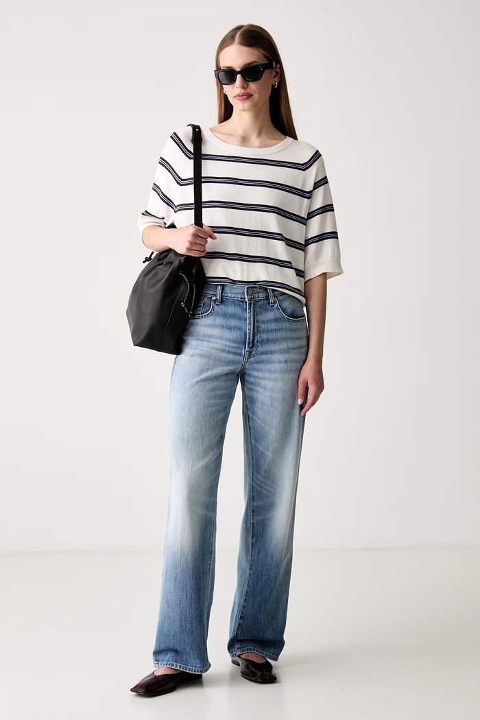 7 FOR ALL MANKIND jeansy straight damskie 7U4N0G87 niebieski AW26
