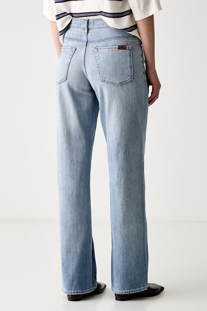 Odzież 7 FOR ALL MANKIND jeansy straight damskie 7U4N0G87 niebieski