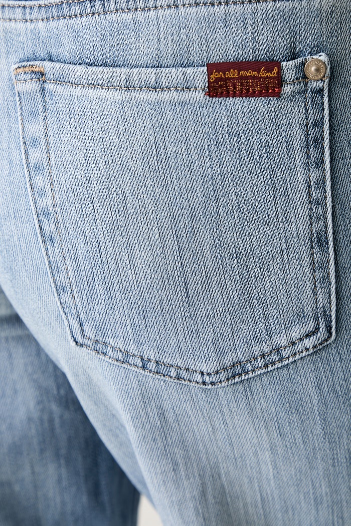 7 FOR ALL MANKIND jeansy straight damskie niebieski 7U4N0G87