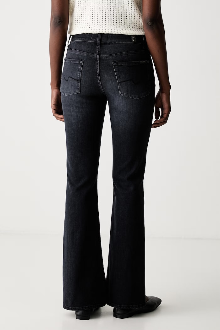 Odzież 7 FOR ALL MANKIND jeansy bootcut damskie 7U4X0C34 czarny