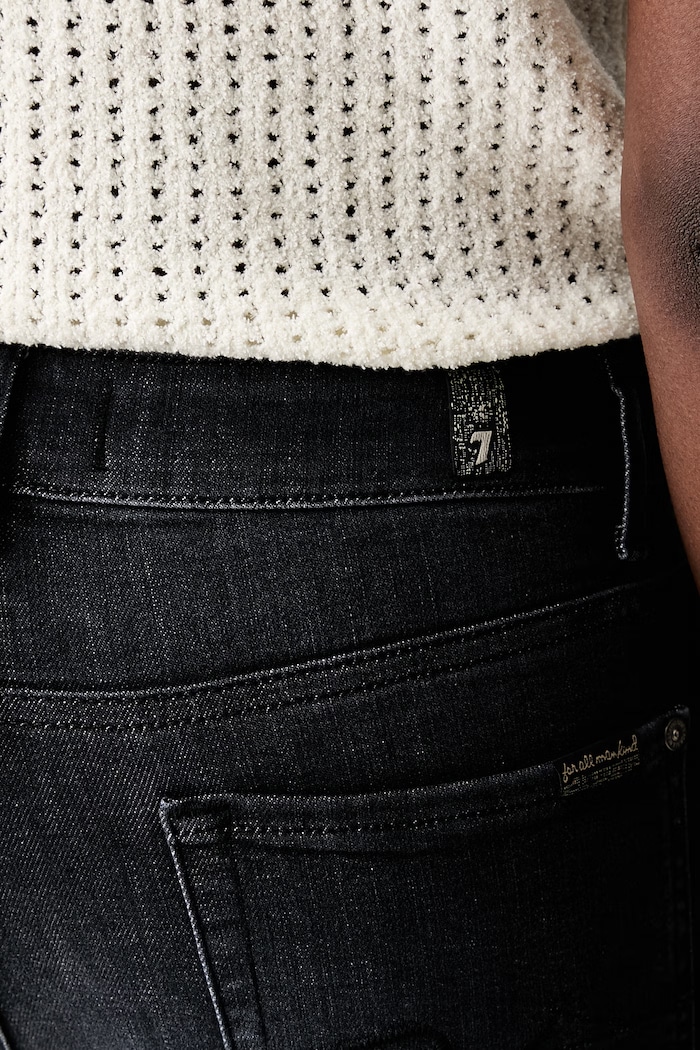 7 FOR ALL MANKIND jeansy bootcut damskie czarny 7U4X0C34
