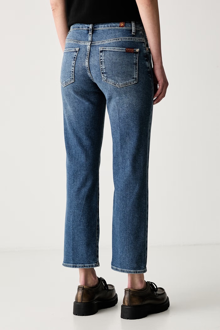 Odzież 7 FOR ALL MANKIND jeansy straight damskie 7UD00120 niebieski