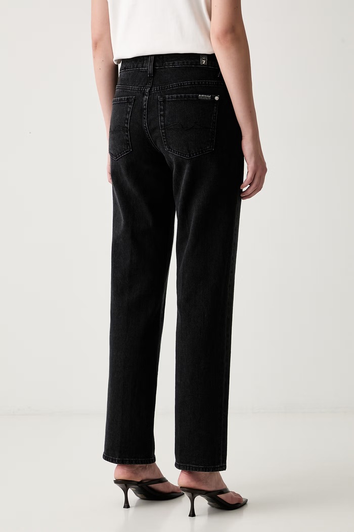 Odzież 7 FOR ALL MANKIND jeansy straight damskie 7UC90C31 czarny
