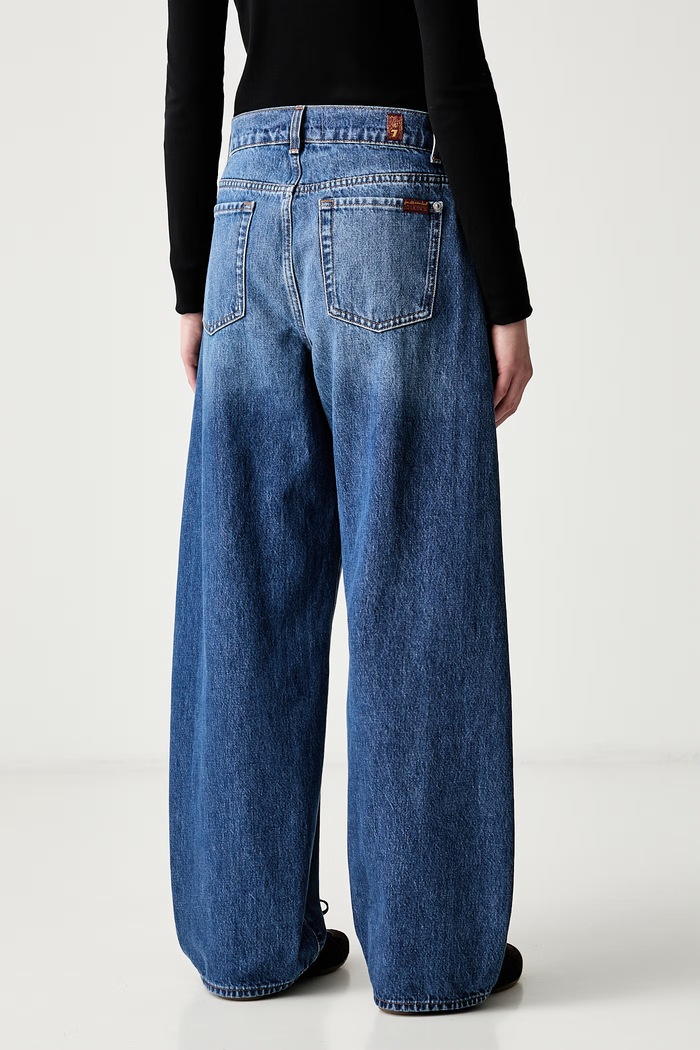 Odzież 7 FOR ALL MANKIND jeansy relaxed fit damskie 7UF70E52 niebieski