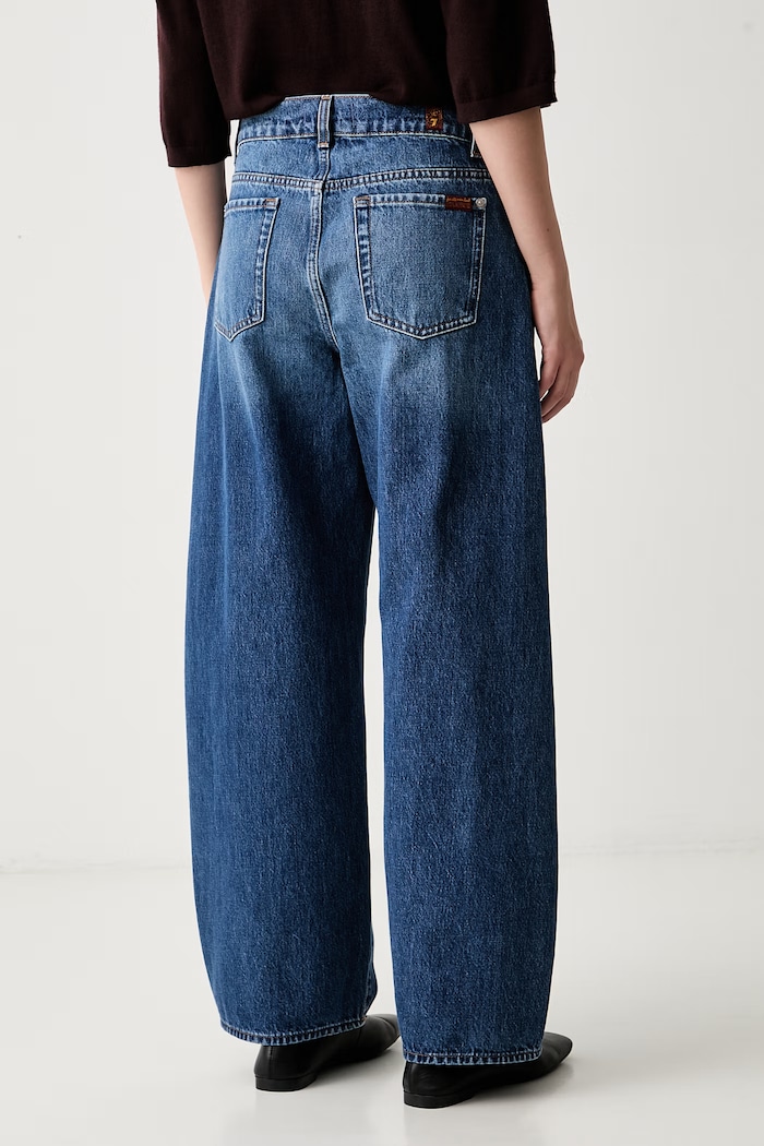 Îmbrăcăminte 7 FOR ALL MANKIND blugi relaxed fit pentru femei 7UF70E52 albastru