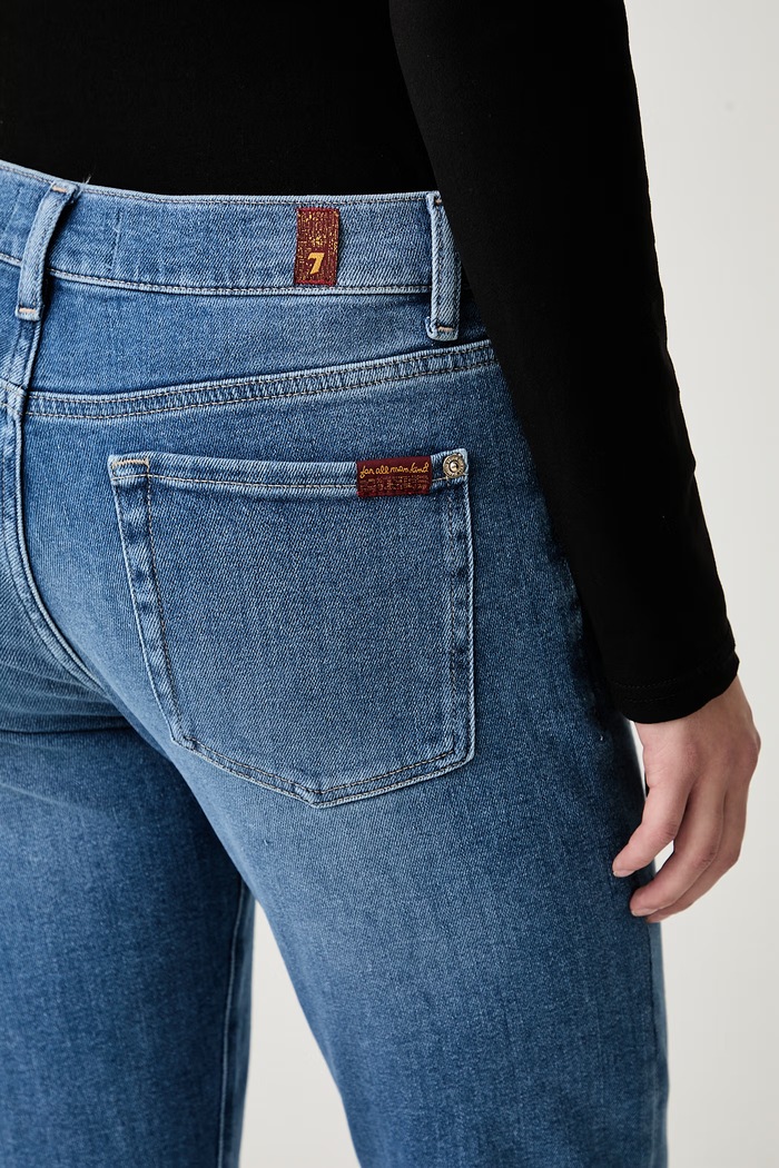 7 FOR ALL MANKIND jeansy skinny damskie niebieski 7UC30G98