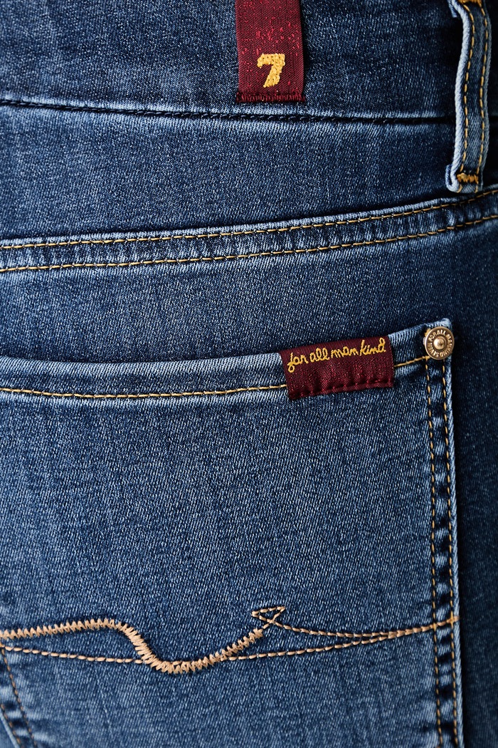7 FOR ALL MANKIND jeansy bootcut damskie granatowy 7U302C44