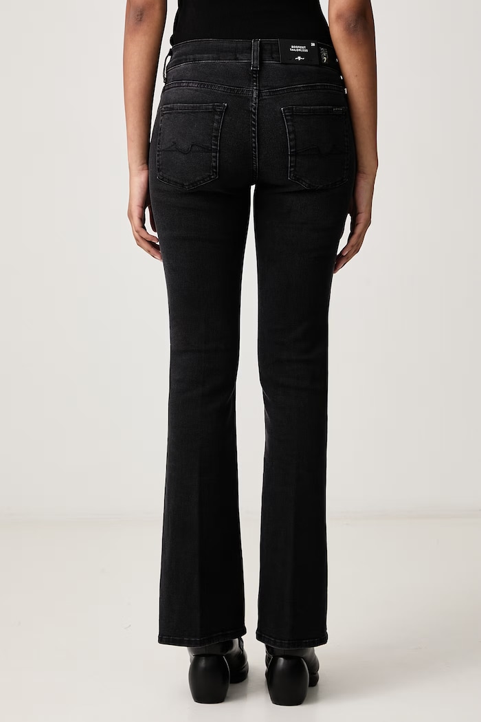 Odzież 7 FOR ALL MANKIND Jeansy flare damskie 7U040B68 czarny