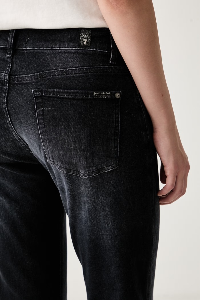 7 FOR ALL MANKIND jeansy skinny damskie czarny 7UC30C34