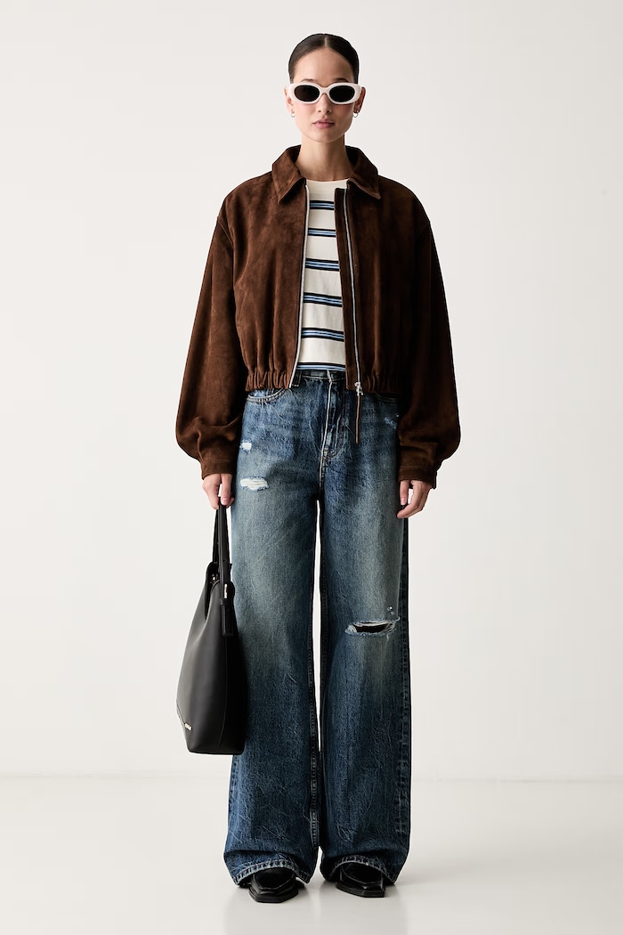 Tommy Jeans jeansy wide leg damskie DW0DW23099 niebieski AW26