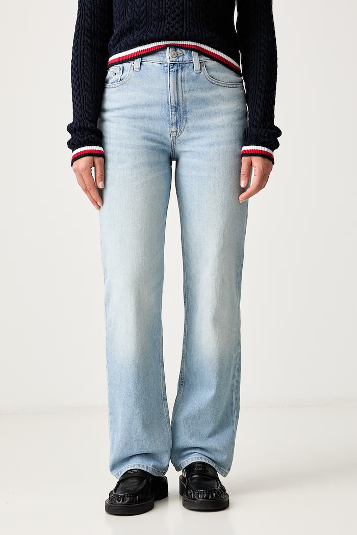 Tommy Jeans дънки slim fit дамски син DW0DW23018