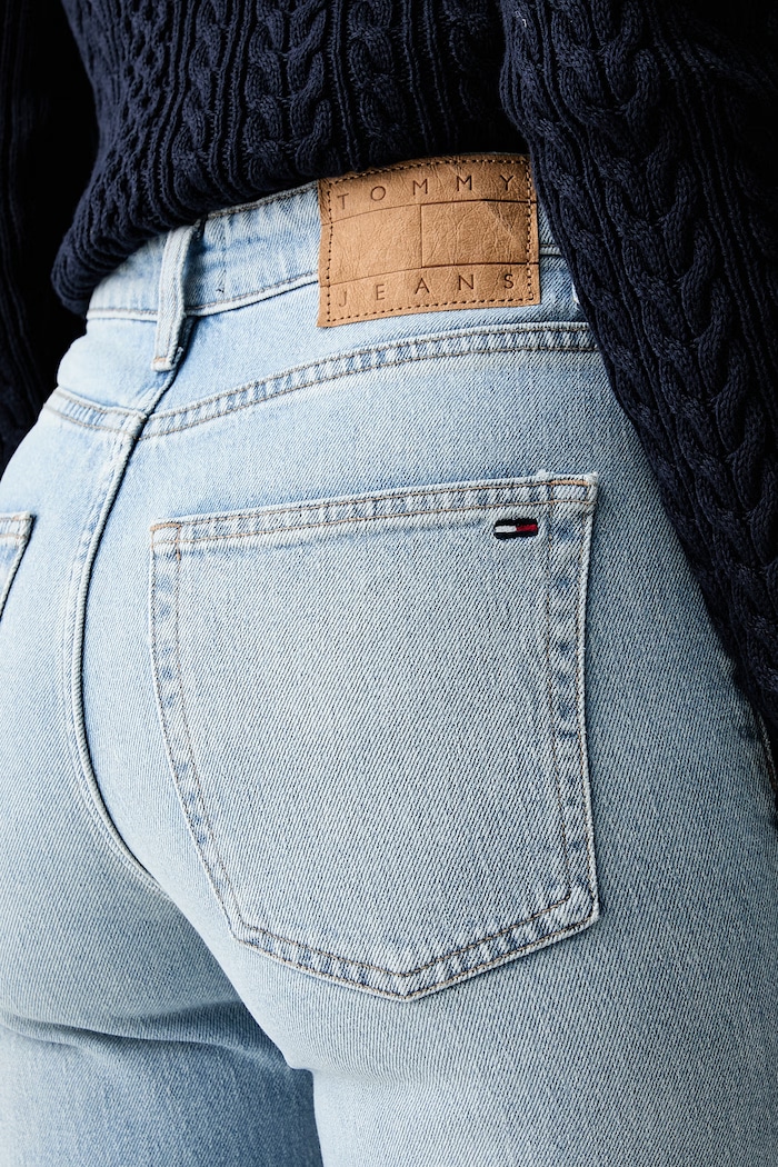 Tommy Jeans дънки slim fit дамски син DW0DW23018