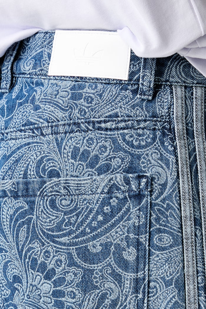 adidas Originals kavbojke s širokimi hlačnicami ženske Liberty modra KR6675