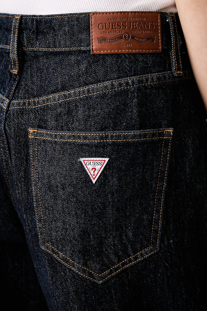 Guess Jeans джинси barrel жіночі темно-синій W6YA2X.D1187