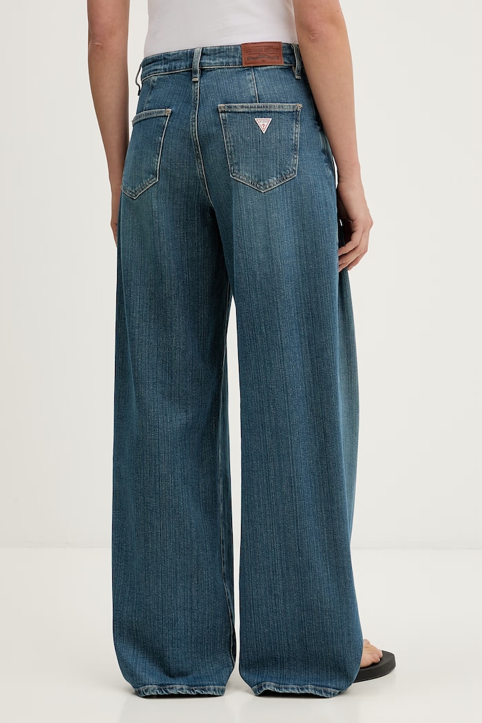 Ρούχα Guess Jeans wide leg Γυναικεία W6YA2U.D1181 μπλε