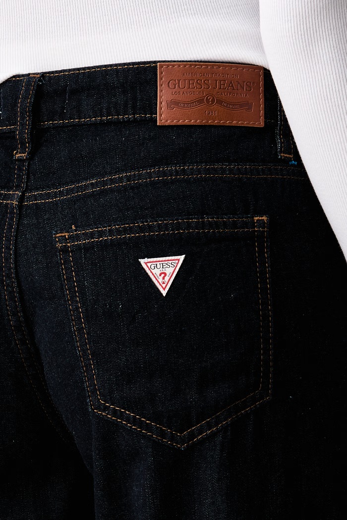 Guess Jeans rifle wide leg dámske tmavomodrá W6YA05.D1179