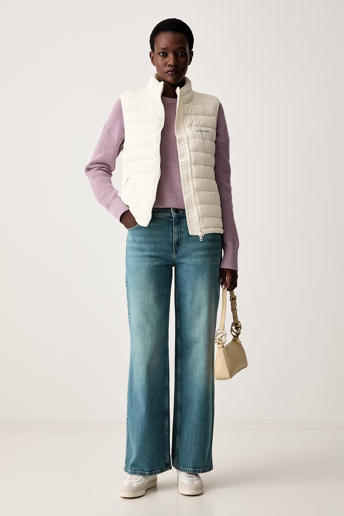 Guess Jeans rifle wide leg dámske W6YA01.D1170 modrá AW26
